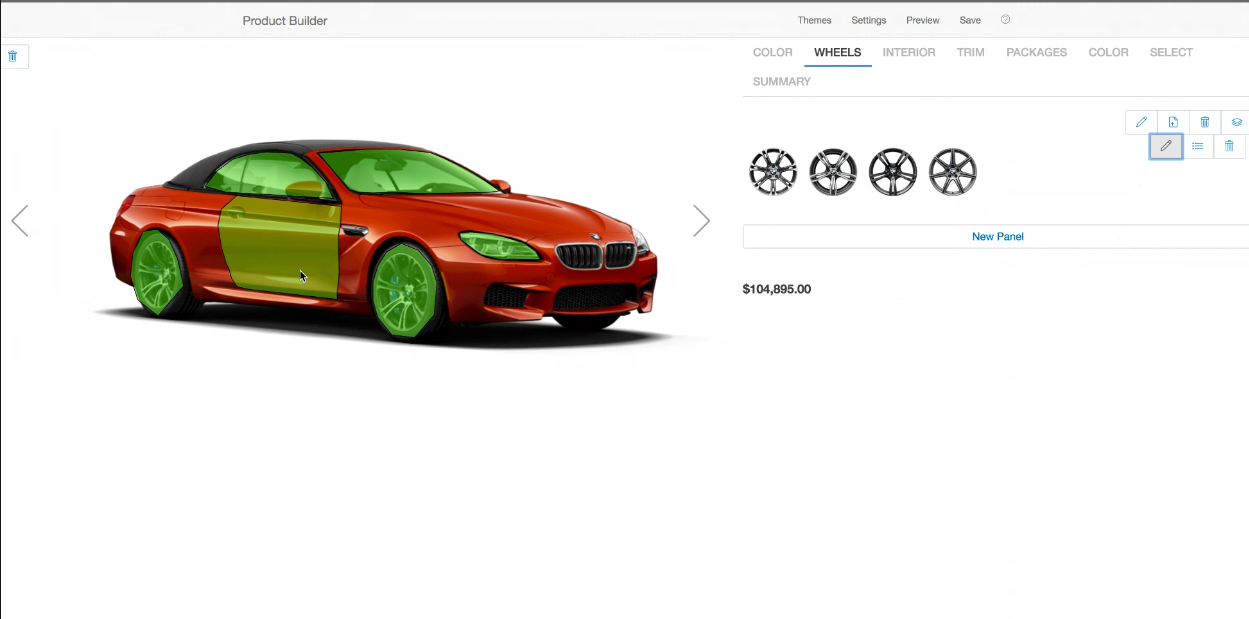 website custom product builder